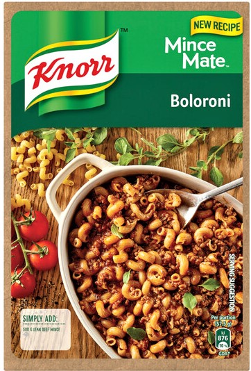 Knorr Mince Mate Boloroni box