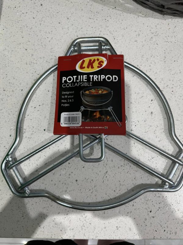 LK’S COLLAPSIBLE POTJIE POT TRIPOD STAND size 2-3