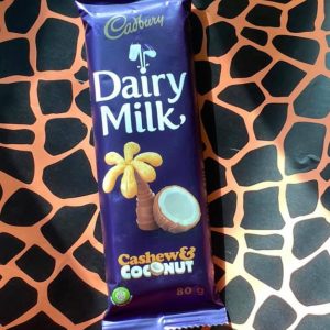 Cadbury Dairy milk Coconut and cashew slab 80g