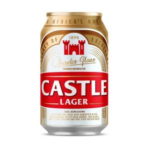 Castle lager can 500ml