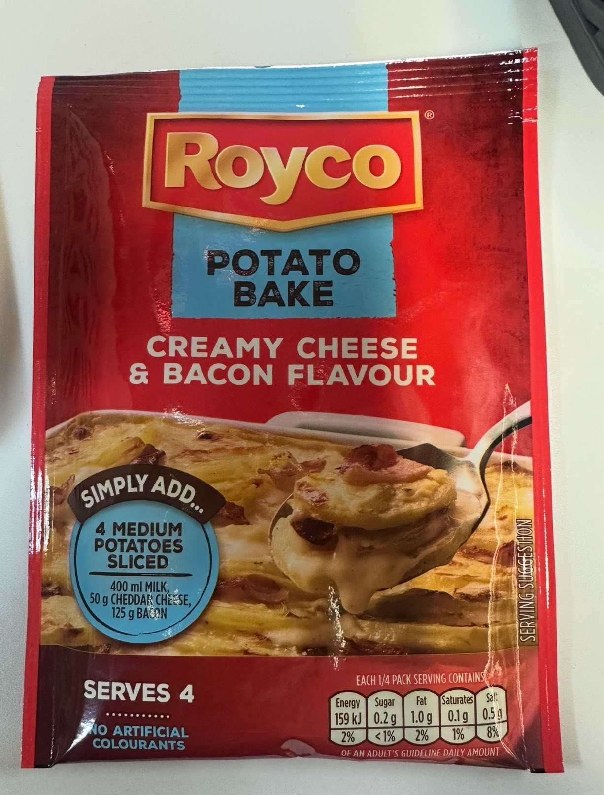Royco Creamy cheese & bacon Flavour potato bake sachet
